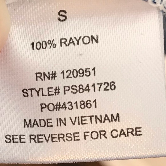 Pink Rose Vintage Striped Embroidered Tunic NWT - Picture 5 of 6